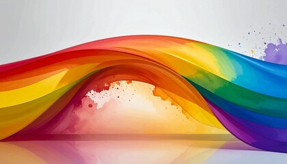 Pride Month Rainbow Wave Gradient