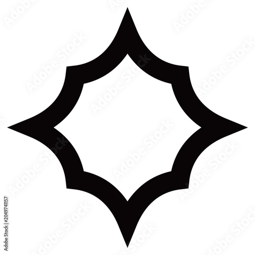 家紋です。揺り角と言います。