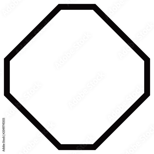 家紋です。細隅切り角と言います。