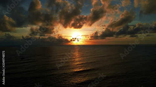 sunset on the beach
