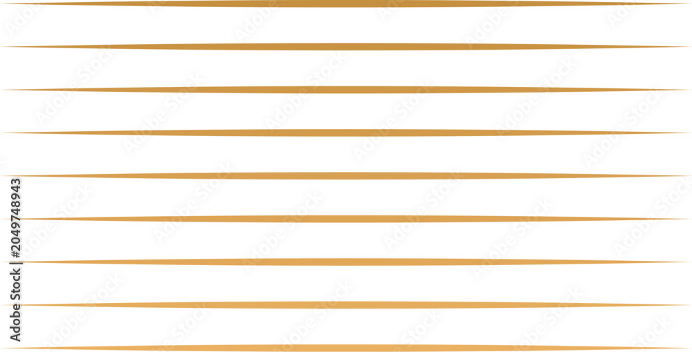 Fototapeta premium Gold thin horizontal line vector