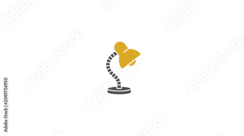 Schilderij op canvas Minimal Flat Desk Lamp Vector Illustration
