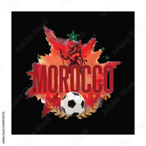 Morocco Atlas Lions football t-shirt design, t-shirt,  t-shirt design, t shirt , T-SHIRT ,T-SHIRT DESIGN,T SHIRT ,football jersey,football t shirt 
