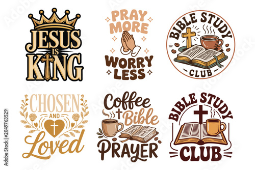 Christian Bible Study T Shirt Design Bundle, Christian, Jesus, Jesus King, Bible, Bible study