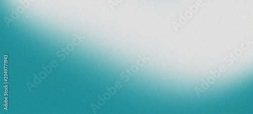 Abstract Teal and White Grainy Gradient Background Texture