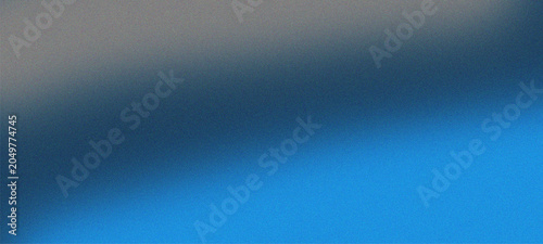 Abstract grainy gradient background with dark blue and gray soft color transition and retro noise texture