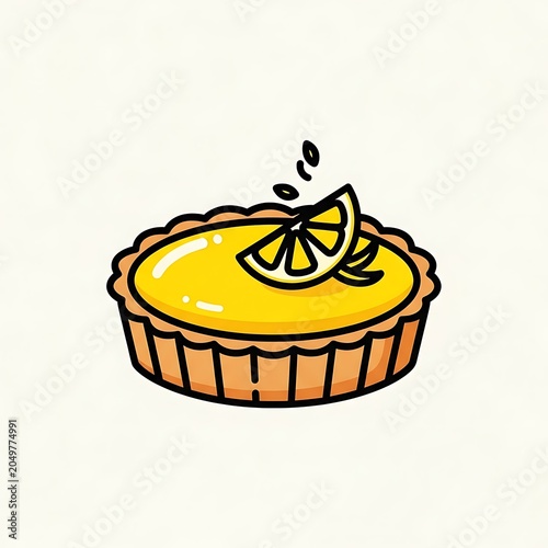 Cartoon honey pot with bee decoration illustration.