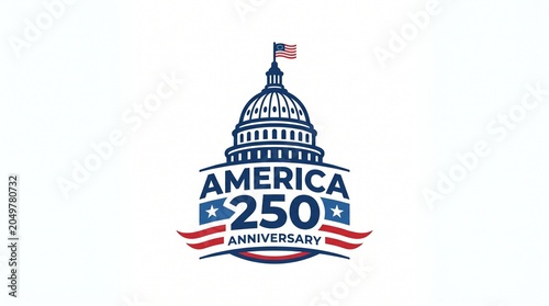 America250 Capitol Dome Silhouette Icon
