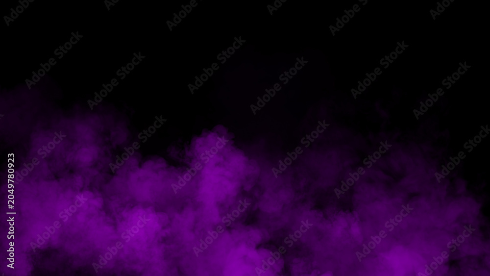 Obraz premium Fog and mist effect on black background. Smoke texture overlays. Design element.