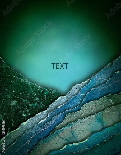 Abstract Textured Background with Layered Waves and Gradient.