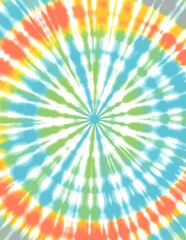 Colorful Tie Dye Spiral Pattern Background.