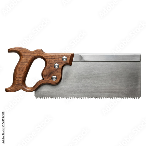 Fotografía Classic metal hand saw with wooden handle