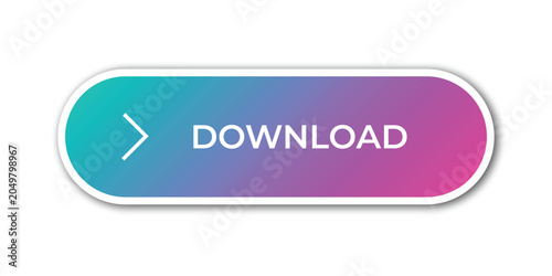 Download CTA Button UI Design Cyan Pink Gradient Pill Interface with Chevron Icon