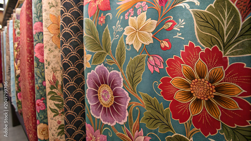 Floral Fabric Rolls