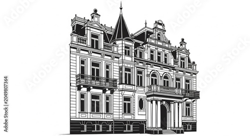 Εκτύπωση καμβά sketch of the palace of westminster