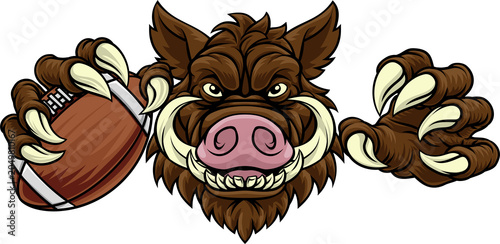 A wild boar, hog razorback ...