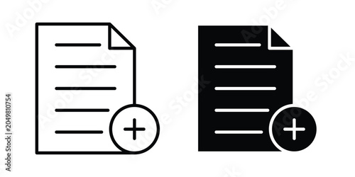 Fotografía Add document icon