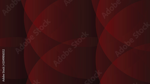 Canvas Print Abstract maroon circular pattern with overlapping dark red gradient circles arra