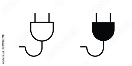 Obraz na plátně Power plug icon
