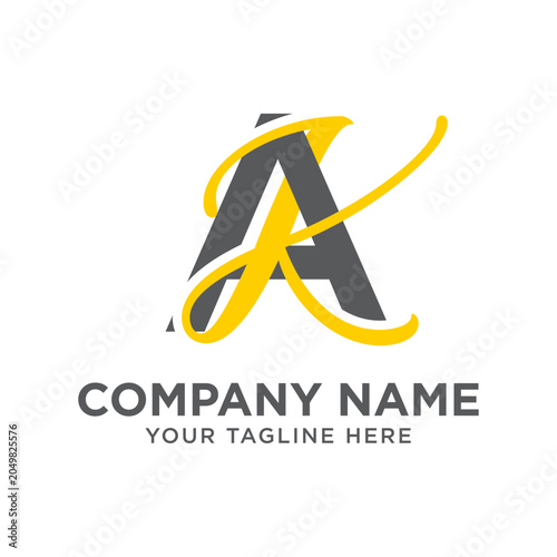 AK Premium Letter A Emblem Logo for Fashion and Lifestyle Brands