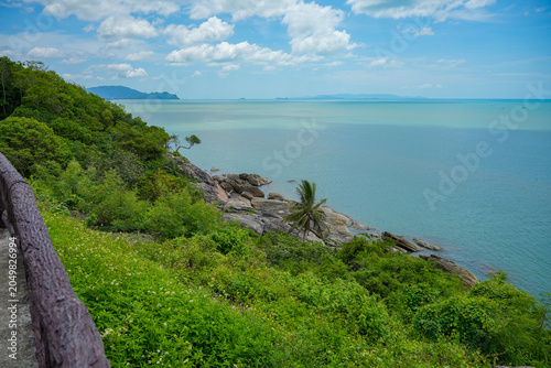 Beautiful seaside views in tropical Asia.