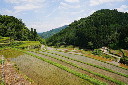 Terraced rice paddies of Hirauchi and Uebaru in Yame, Fukuoka, Japan - Traditional rural landscape - 日本 福岡県 八女市 広内・上原の棚田 日本の美しい農村風景と伝統的な里山の自然