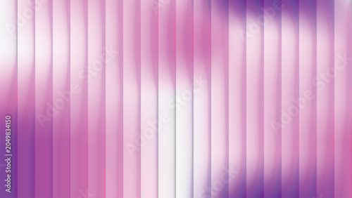 Ribbed glass abstract texture effect with pink and purple vertical stripes background