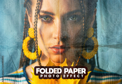 Folded Paper Photo Effect