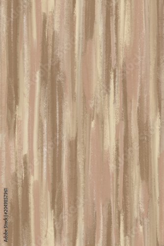 Seamless Hand Painted Vertical Texture Background with Soft Neutral Brushstrokes in Beige and Blush Tones