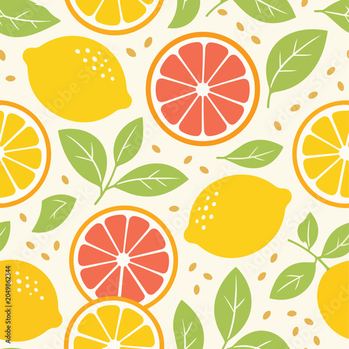 Splendid_Citrus_Lemon_Orange_Grapefruit_Fruit_Summer_Seamless_Pattern