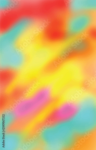 Abstract background with colorful paint brush strokes