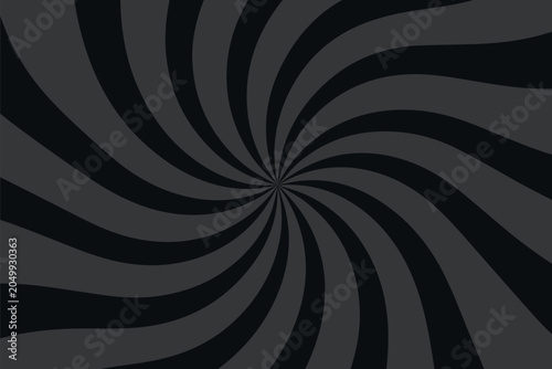 Hypnotic grayscale spiral background