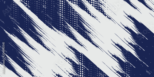 Принти на полотні Abstract halftone wave dots background