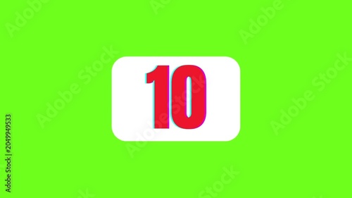 Countdown 0 to 50 Animation, Timer Icon, Count the Number, Counts Digits, Unique Countdown Time, Green Screen Background, Amazing Countdown Video, Unique Art Work	