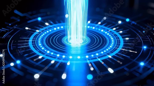 Abstract digital technology design