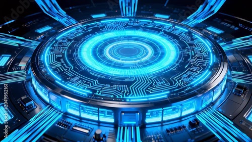 Futuristic circuit board design