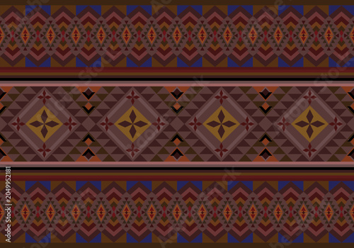 thai art pattern, geometric seamless pattern suitable for fashion, clothing, wrapping, cover, carpet, packaging.
