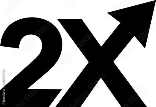 Double Multiplier Icon 2x