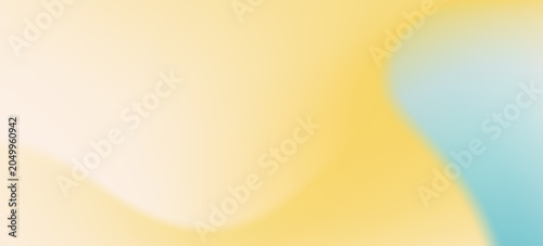 Tableau sur toile Blurred color gradient background, abstract turquoise blue yellow grain gradatio