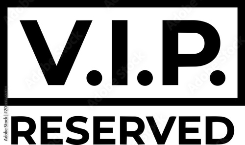 Foto VIP reserved parking space sign