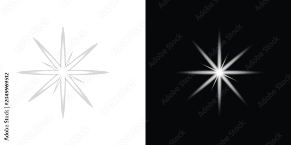 Obraz premium Radiant light rays bursting from a central point with abstract glow effect
