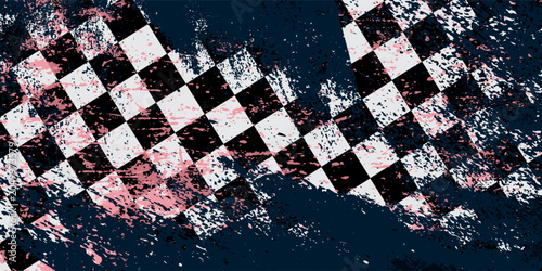 Quadro em tela Interesting contrast geometric abstraction