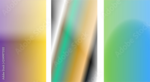 Abstract bright and light multicolor mobile phone backgrounds for smartphone screen mobile wallpaper set