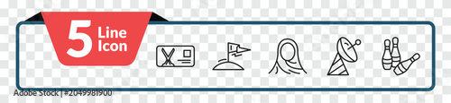 Foto outline other icons set - hair cut business card, king of the hill, satelite antenna, skittles