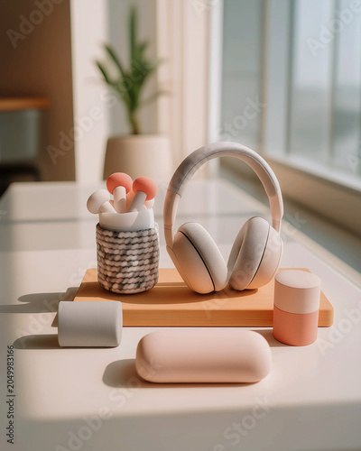 Sensory Regulation Travel Essentials with Noise-Reducing Headphones and Tactile Fidget Tools for Neurodivergent Guests