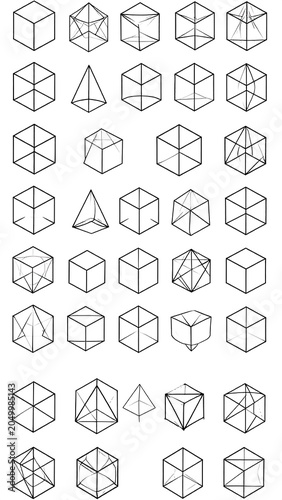 Geometric shapes with abstract.