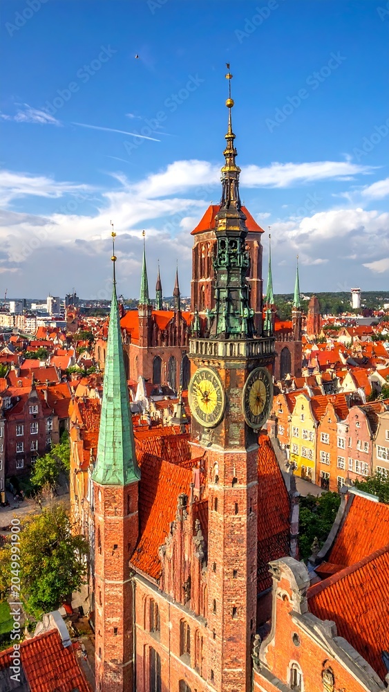 Obraz premium Gdansk Old Town Tower.