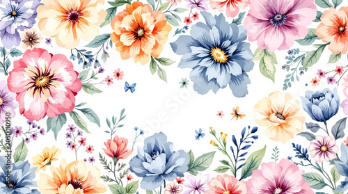Bilde på lerret Elegant Botanical Artwork Adding Sophistication to Special Event Materials