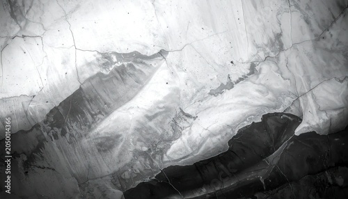 Abstract black and white marble stone texture background.