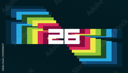 2026 vibrant colorful tournament World Cup sports background and banner design